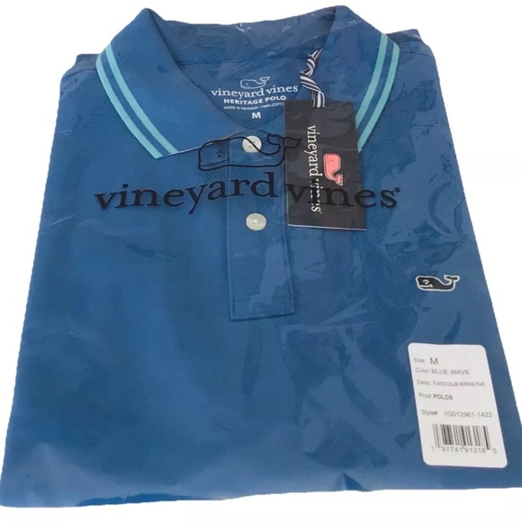 Vineyard Vines Mens Plaited Collar Heritage Pique Polo Shirt New in Pack… - Picture 6 of 12